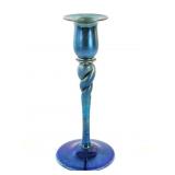 Carder Era Steuben Glass Blue Aurene 686 Candle