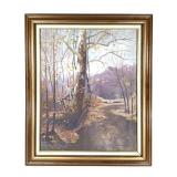 Francis Clark Brown Oil on Canvas Brown Cty