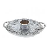Lenox Metal Serving Tray & Wine Bottle Coaster