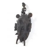 Senufo W African Tribal Mask Finely Carved Wood