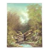 Robert E. Winings Oil on Canvas Woodland Scene