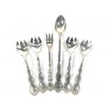 169g Sterling Gorham Strasbourg 6 Pcs Monogram