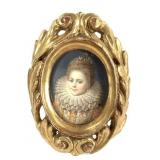 Miniature Portrait In Gilt Frame