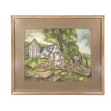 Effie Carter Charcoal Oil Wash Unfinished Terrace
