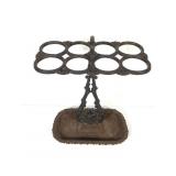 Cast Iron Umbrella Stand w Integral Tray