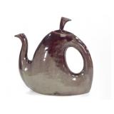 Ceramic Teapot Hand Built Signed Mangum