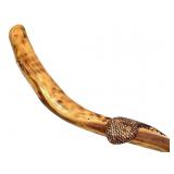 Snake Carved Wood Cane