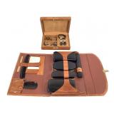 Vtg. Mens Travel Groom Kit Cuff Links Watches +