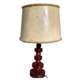 Transparent Dark Red Catalin Lamp Base c1920-30