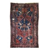 Blue Orange Rug 58 1/2"L x 39 1/2"W