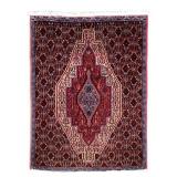 Red Blue Iranian Rug 32 1/2"L x 28"W