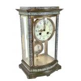 Japy Freres Clock With Miniature Portrait Pendulum
