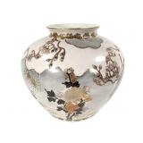 Hand Painted w Gilt Japanese Satsuma Style Vase