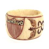 Marine Ivory Inlay Scrimshaw