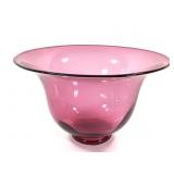 K Dahl Glass Studios Hand Blown Bowl 1993