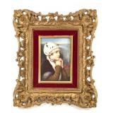 Miniature Portrait In Gilt Frame
