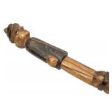 Carved Figurine Topped Walking Stick