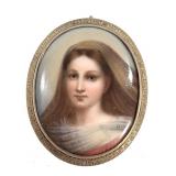 Miniature Portrait Brooch