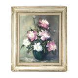 Esther Michael Oil on Panel Floral Still Life