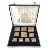 Brass Indus Valley Stamp Seal Replicas In Case
