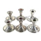 Weighted Sterling Candle Holders 1/2