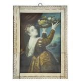 Miniature Portrait  In Ivory Frame
