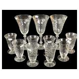 Cambridge Caprice Pattern Wine Glasses +