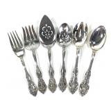 Gorham Sterling 346g 6 Serving Pcs w Box & St.St.
