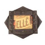 Tramp Art Octagon Frame