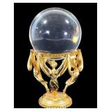 3 Fates 24k Gold Plated Stand & Crystal Ball