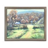 June Bryan Brown Cty Guild Oil on Board