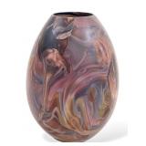 Frederick Warren Signed Art Glass Vase