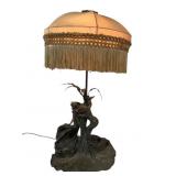 Art Nouveau Table Lamp Signed Solo