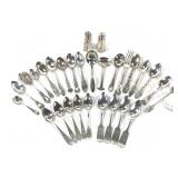608g Sterling Silver Spoons Salt & Pepper