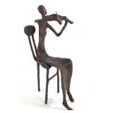 Vintage Cast Bronze Signed Scultpture
