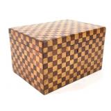 Checkered Wood Box