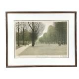 Harold Altman Lithograph Jardin du Luxembourg II