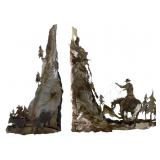 Art Metal Wall Sculpture Eagle Mountain c.2007
