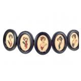 Gibson Girls Miniature Portraits