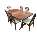 Svegard Markaryd Sweden Teak Table & Chairs MCM