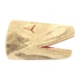Whale Face Scrimshaw