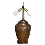Art Nouveau Bronze Foliate Design Lamp Base
