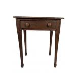Bench Made Antique Wood Side Table