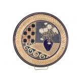Signed Hand Thrown Pottery Plate