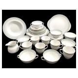 Royal Doulton Berkshire China Set w Gilt 38 Pcs.