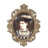 Miniature Portrait of Child On Ceramic