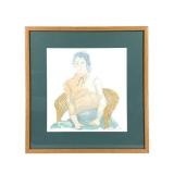 Dorothy Middleton Colored Pencil On Paper