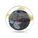 Signed Anton Intaglio Art Glass Paperweight / Sct.