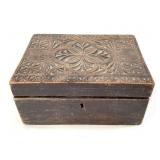 Dutch Carved Hinged Bible Box