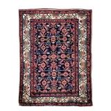 Blue Red Rug 51 1/2"L x 41 1/2"W